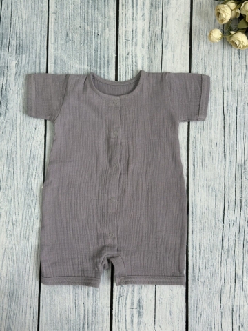 Купить оптом 345-СЕР. Песочник  из муслина, хлопок 100%, р 62,68,74,80 серый в Красноярске